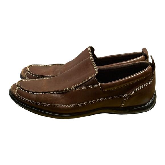 Cole Haan Brown Leather Slip On Loafers Men's Size 9 Casual Dress Shoes - Picture 3 of 8